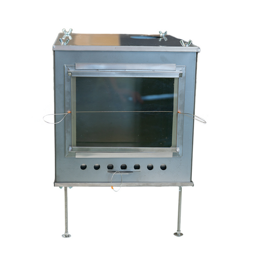 Glass door for xl tent stoves